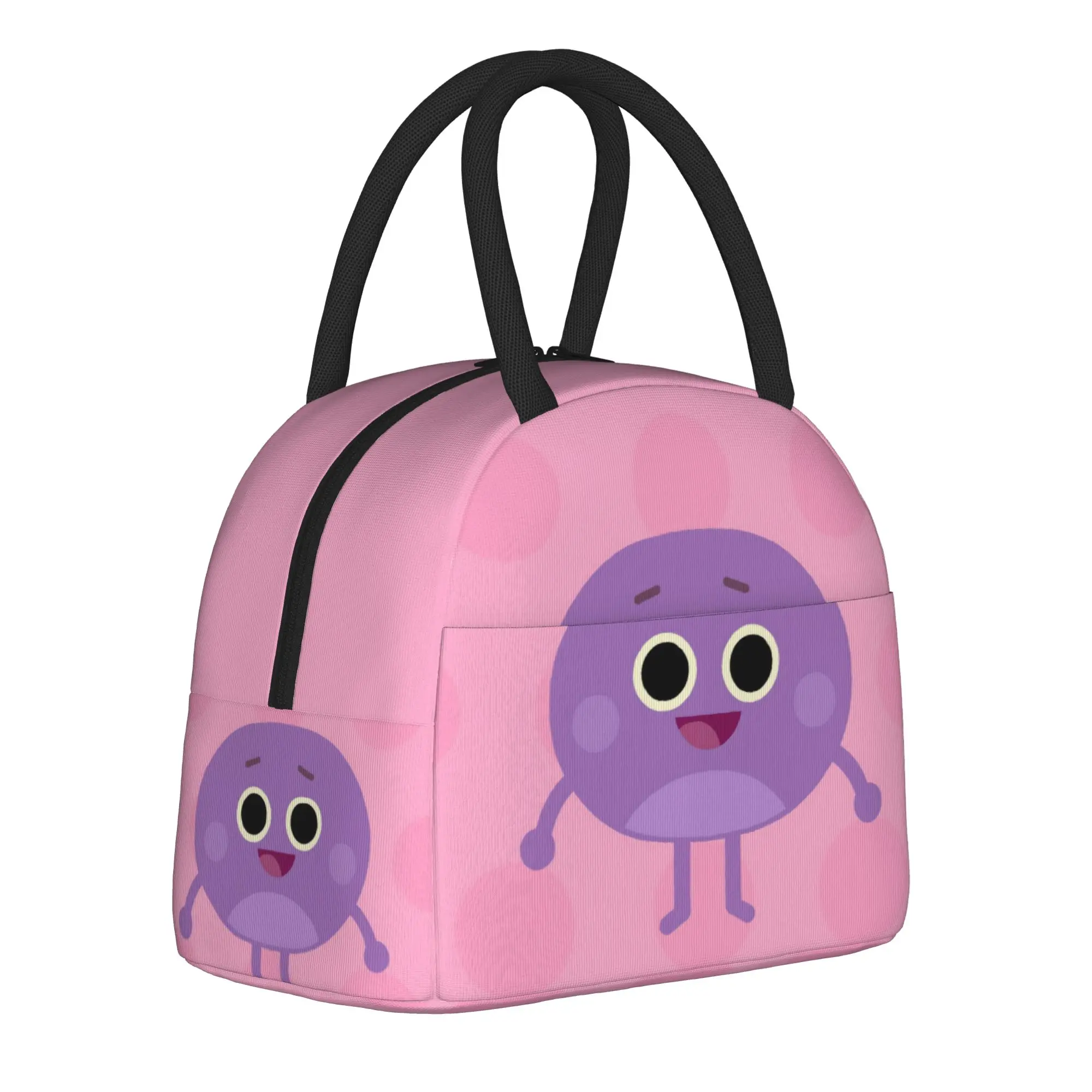 Bumbles Educational Cartoon Nums Tote Insulated Lunch Bag Humble Portable Food Bags Reusable Thermal Cooler Large Size Bento Box