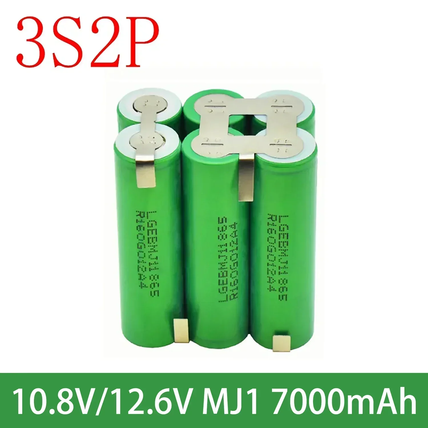 18650 MJ1 1S3P 2S1P 3S2P 4S2P 5S2P 3.7V 8.4V 10.8V 16.8V 18V 3500mAh 7000mAh For Screwdriver Batteries Weld Battery Pack