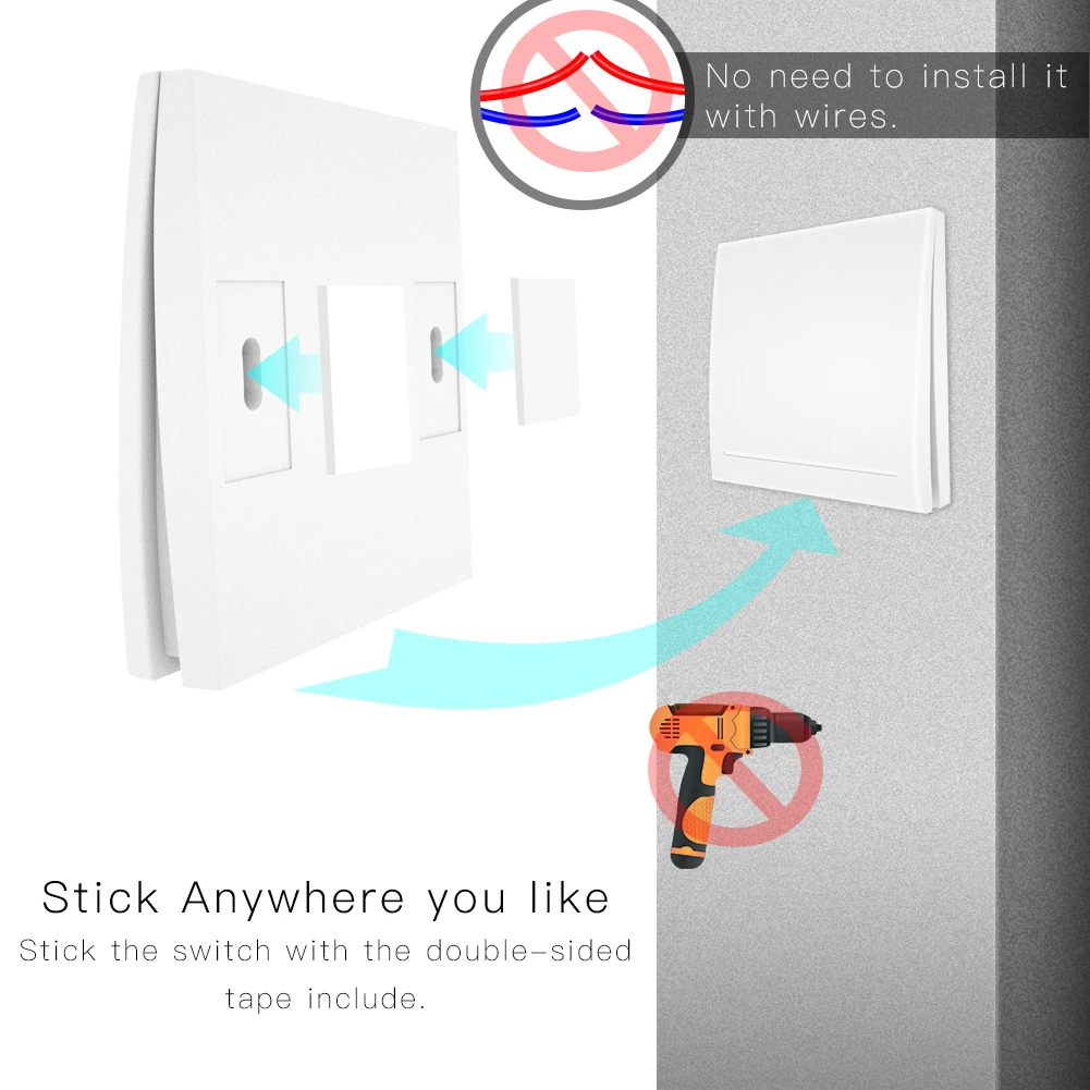 GERMA-interruptor inteligente inalámbrico para el hogar, receptor de Control remoto RF de 433Mhz, pulsador, interruptor transmisor de Panel de pared 86
