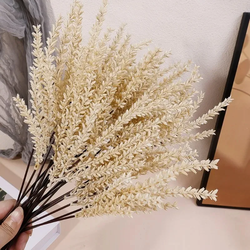 Artificial Wheat Plants Bedroom Living Room Dried Wheat Stalks Decor Wedding Anniversary Bouquet Home Office Desktop Ornaments