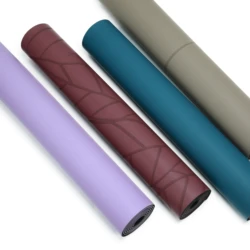 Eco Friendly New Design Pu Rubber Oval Yoga Mat Pilates Fitness Universal Wholesale Custom Curve Pu Yoga Mat