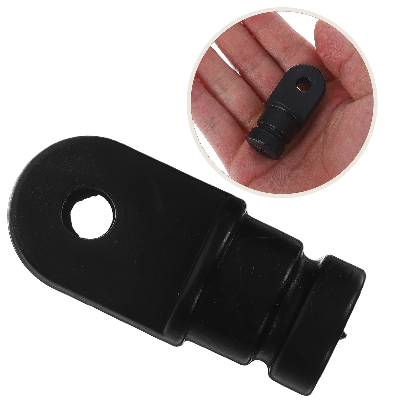 

2Pcs Black Nylon End Caps Solid Marine Boat Pipe Fittings Yacht Deck Rail Durable Weather Resistant Hardware Replacement Part