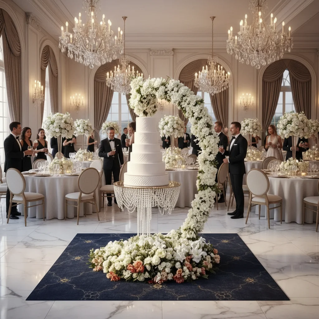 

Элегантная подставка для свадебного торта в форме полумесяца, сверкающая люстра для торта для свадьбы, дня рождения, годовщины, центральная часть