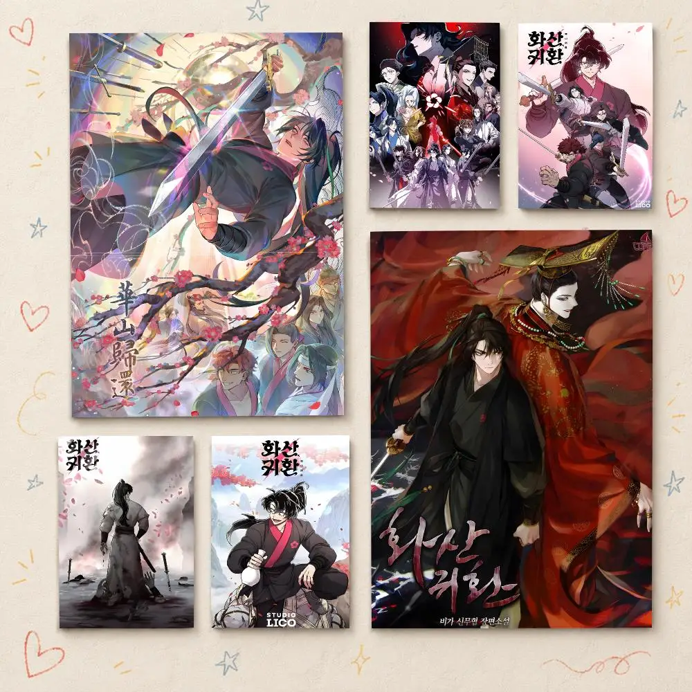 Manhwa R-Return of the Blossoming Blade Poster HD PP Waterproof Wall Decor for Living Room Bedroom Gaming Room Cafe Unique Gift
