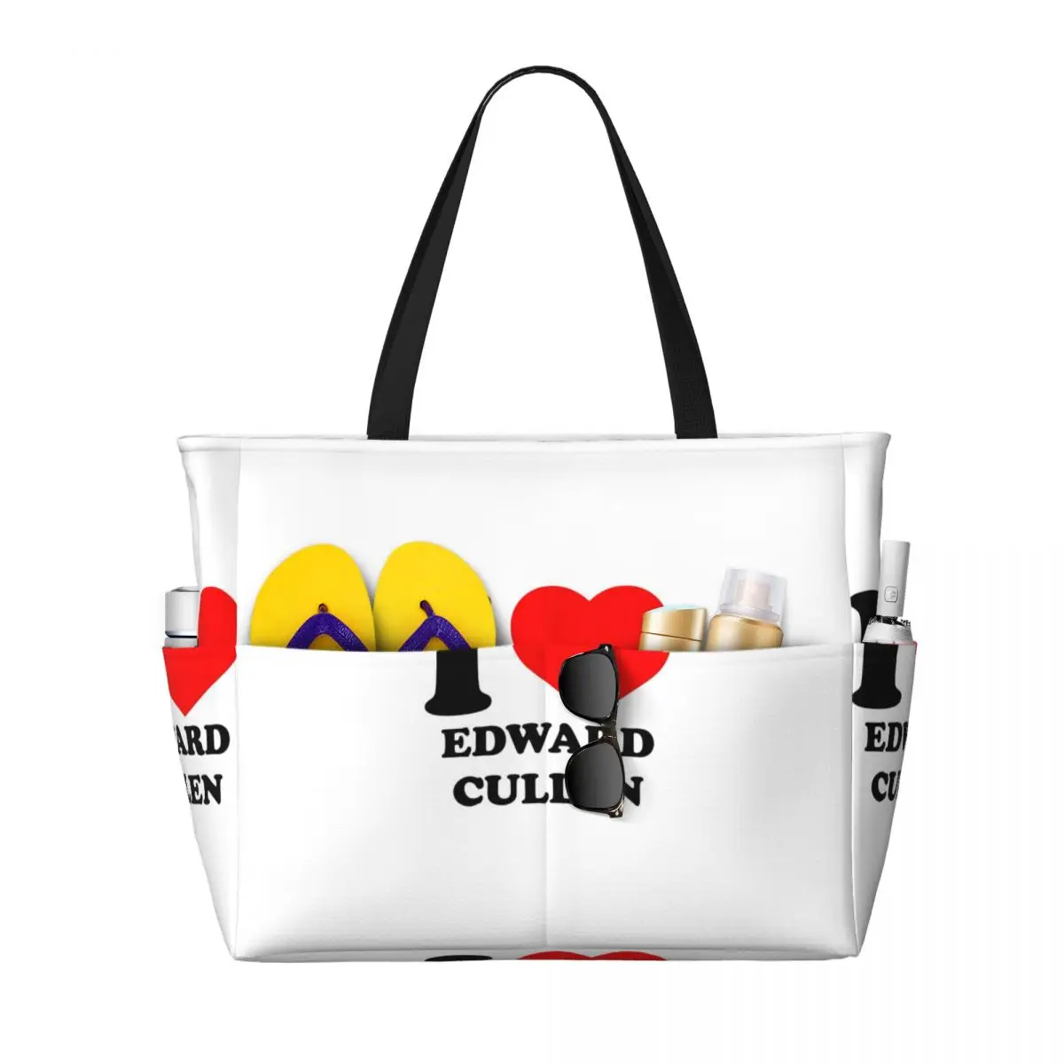 Edward Cullen Twilight Beach Tote Bag Sport Gym Yoga Duffle Large Tote Bag Women Travel Bag Fitness bag