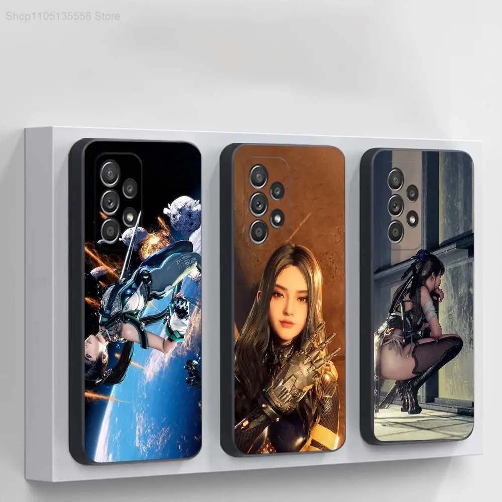 

S-Stellars B-BladeS Phone Case For Samsung S 25,24,23,22,30,21,10,9,Ultra,Plus,Lite,FE,4,5G Black Soft Case