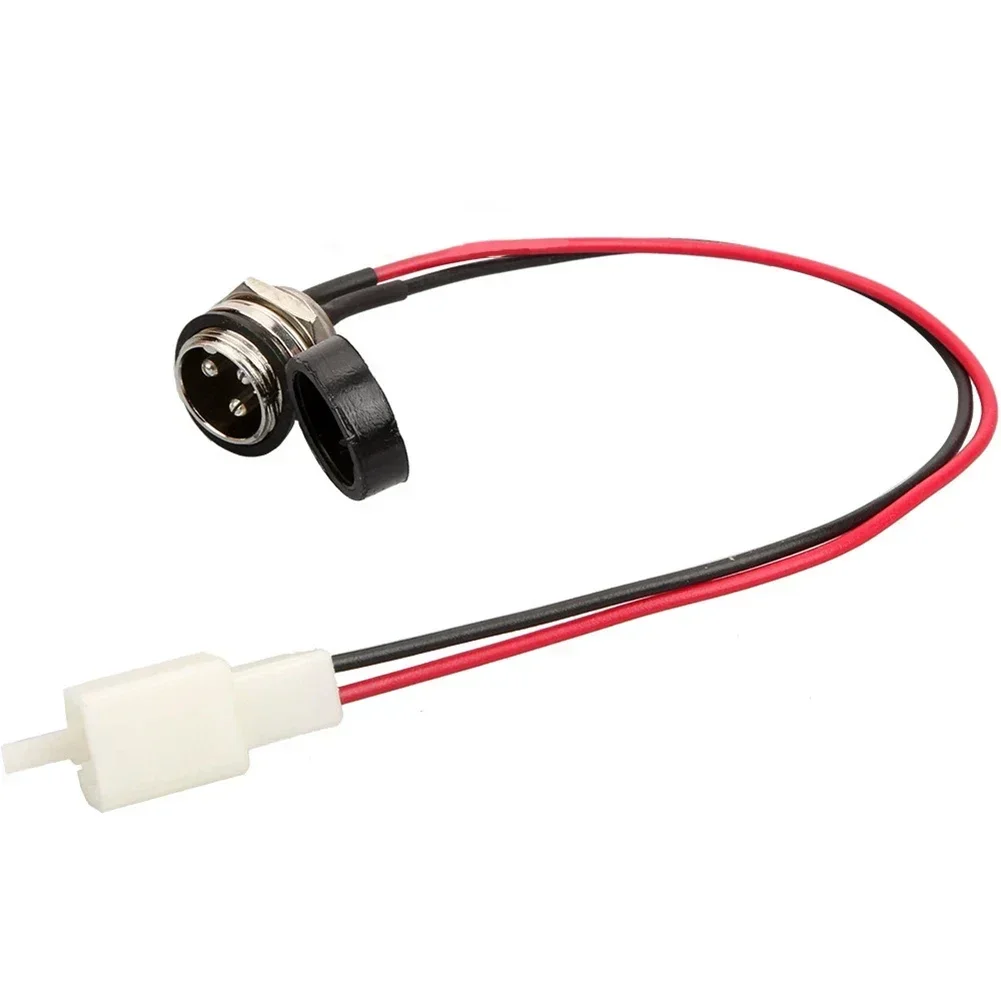Newest Sale High Quality Black Abs Charger Port 3 Pin Charger Port For Kids Electric Scooter E-Scooter E-Bike Parts