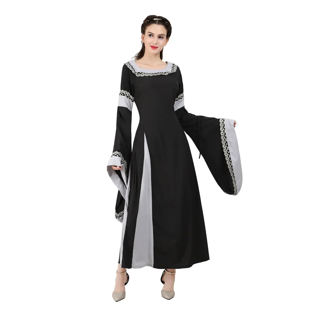 European Medieval Dress For Women Renaissance Vintage Dress Ball Gown Gothic Court Dress Palace Party Elegant Costume Long Dress