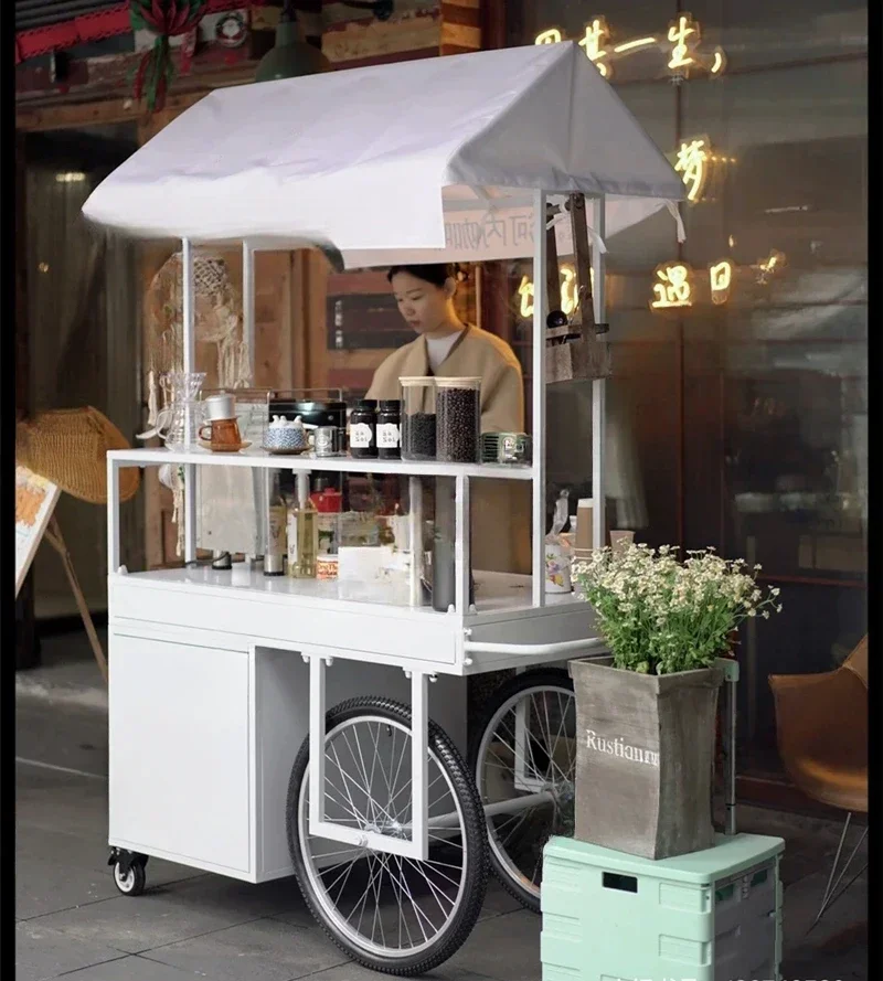iron float, drawer multi-layer display rack cart, supermarket display, promotion desk mobile shelf outdoor, sales stall car
