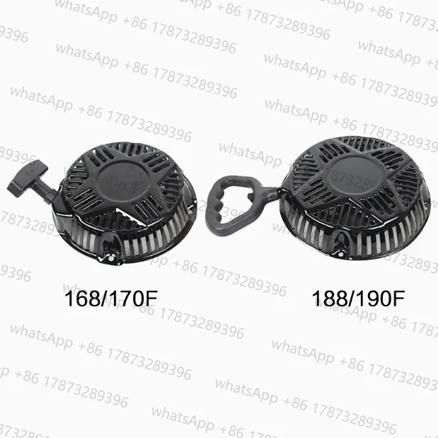 Arrancador de retroceso de 4 orificios para motor Ducar 168F 170F 188F 190F, bomba de agua, arranque por tirón