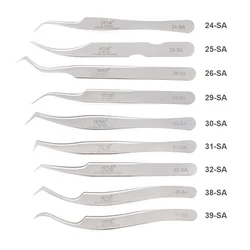 VETUS SA Best Eyelash Tweezers High Precision 3D/6D Volume Eyelash Extension Tweezer Excellent Closure Best Quality Fan Tweezer