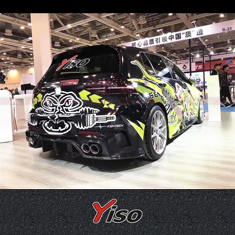 Suitable for GOLF 7 R GTI Rline Rear Bumper PPV400 Aspec Aerodynamic kit GOLF 7 R GTI Rline Modified Aspec PPV400 Rear Bumper