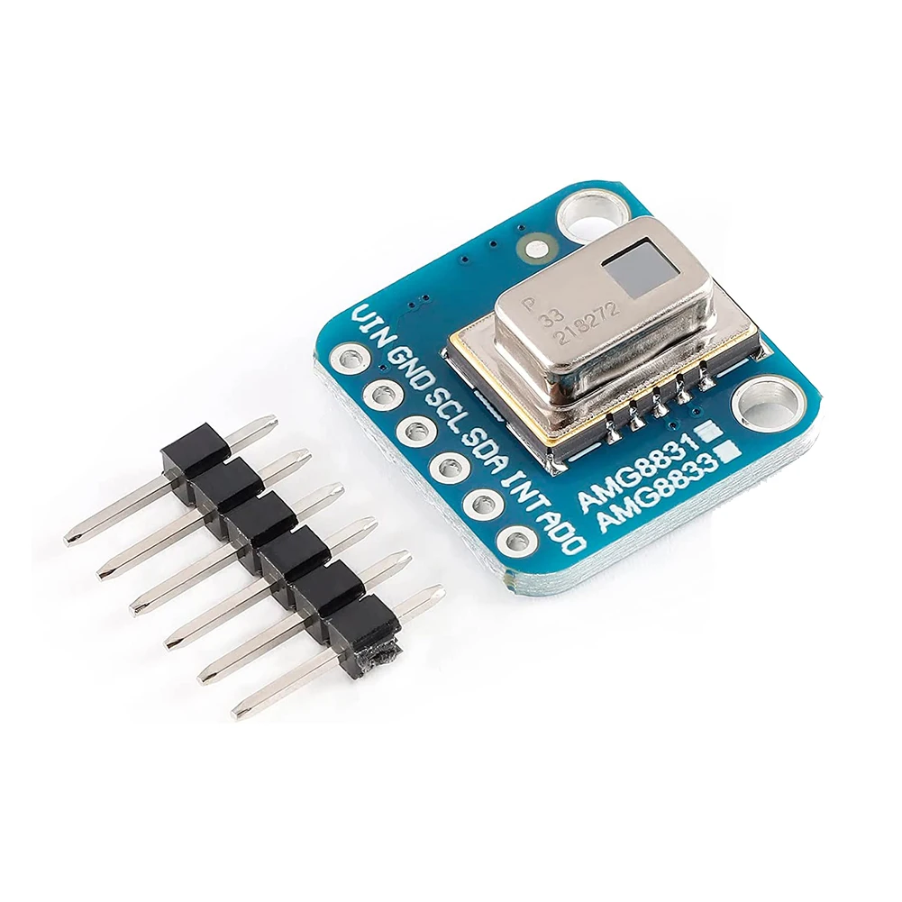 AMG8833 8x8 moduł czujnika kamery termowizyjnej na podczerwień detektor czujnika kamery termowizyjnej 0 ℃ -80 ℃   Moduł kamery na podczerwień 8X8