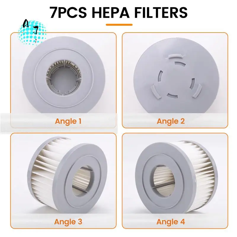 

A07F-7Pcs HEPA-фильтры для Xiaomi JIMMY JV85 JV85 Pro H9 Pro A6/A7/A8, беспроводной ручной пылесос