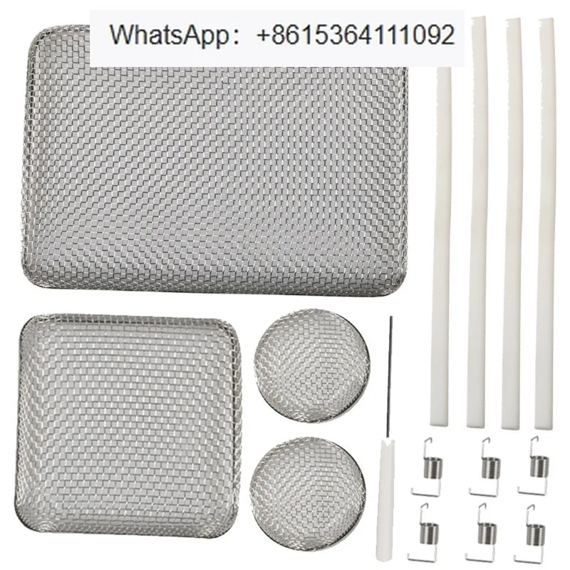 

Вентиляционные маски, 4 комплекта, противомоскитная сетка из нержавеющей стали для автофургона с резиновой полосой, сетчатая крышка с защитой от насекомых, модификация RV