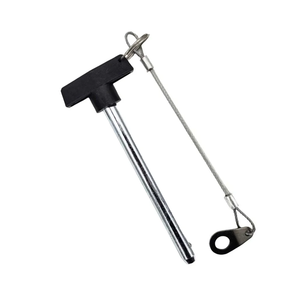 Gym T Handle Pin 142mm Length 3/8 Inch With Lanyard For Weight Stack Selector Machine Seat Adjustment Fitness Equipment