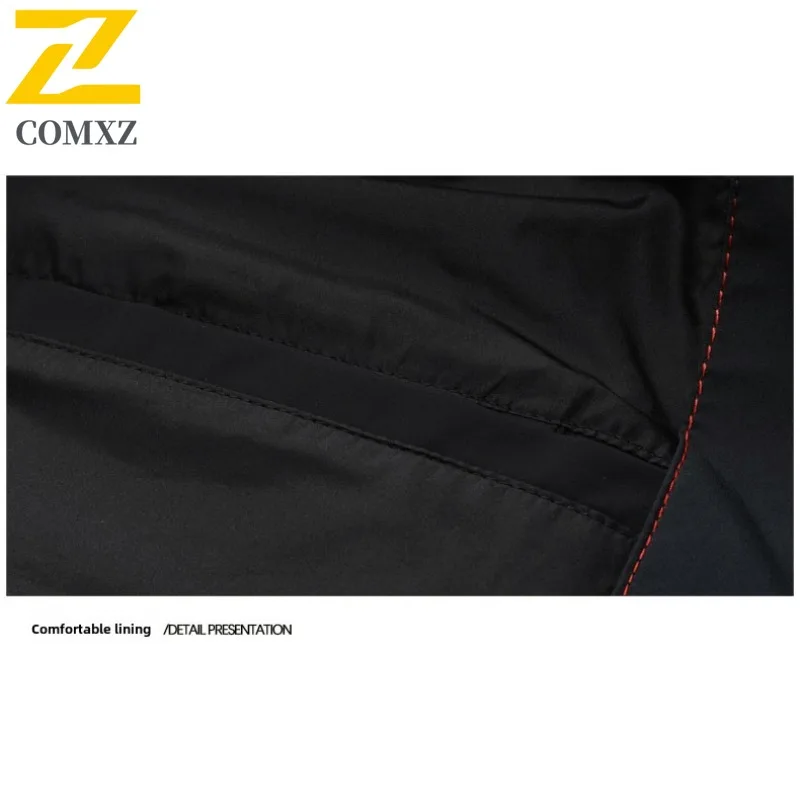 COMXZ Premium Mens Puffer Coat 2025 Hooded Office Commute Warm Lightweight Parka Business Casual Winter Travel Windproof Coat