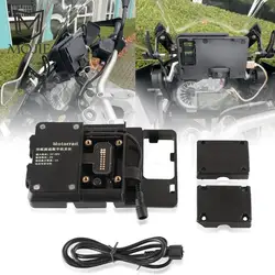 F800GS motocykl uchwyt podporowy wspornik nawigacyjny USB do telefonu komórkowego ładowania dla BMW F 800 700 F800 GS 700 2013-2018 2019 2020