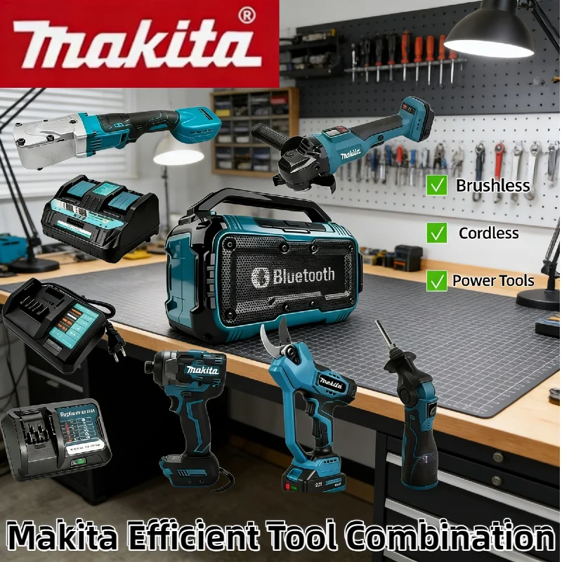 

Makita Grinder Butter Gun Cutting Machine Set Brushless And Including various accessories for the charger