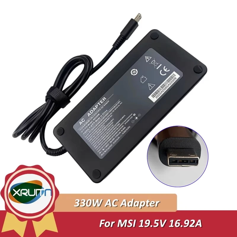 

330W Charger 19.5V 16.92A 16.9A Laptop AC Adapter for MSI RAIDER GE76-12UHS Laptop Power Supply A20-330P1A A330A018P A17-330P2A