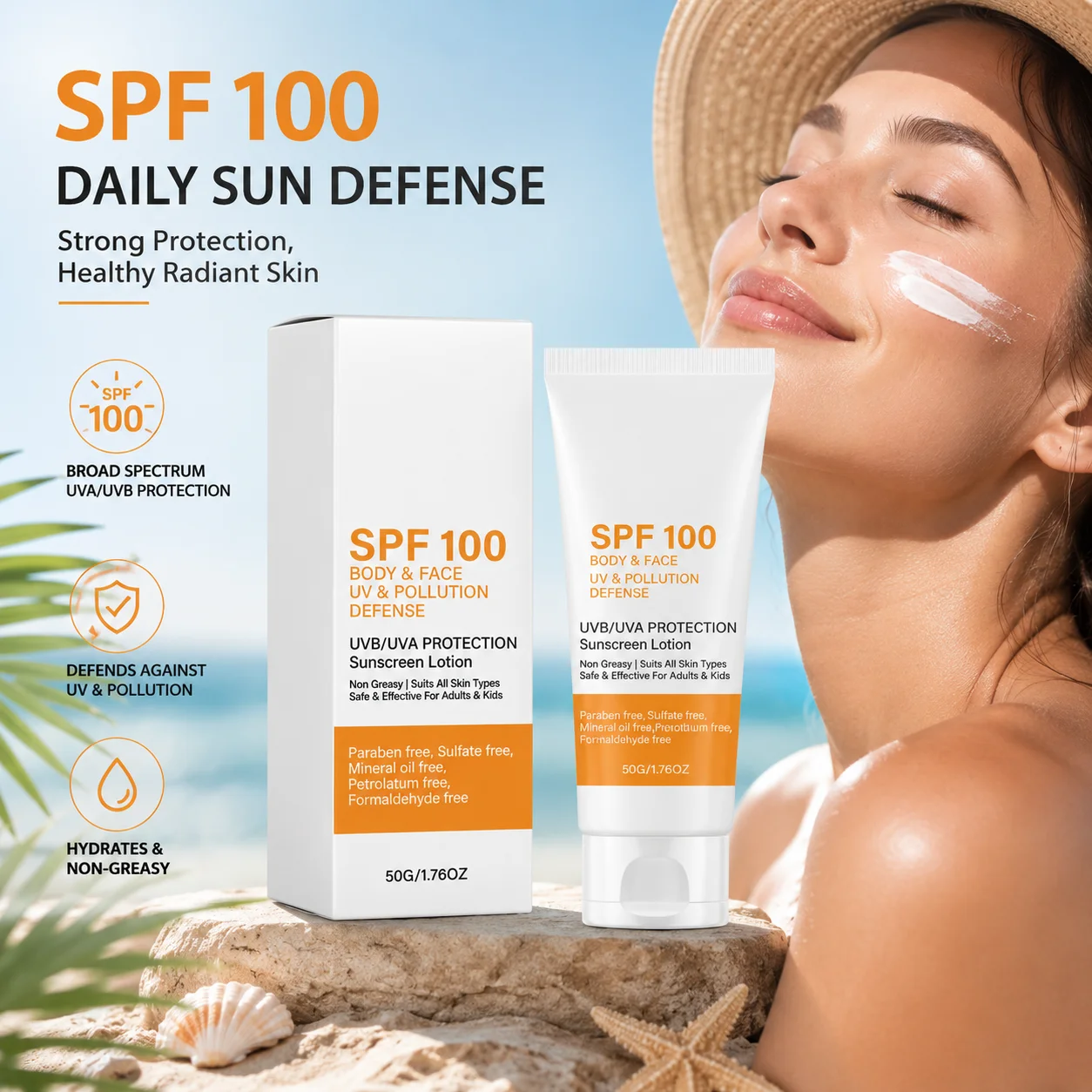 Face Moisturizer Spf - SPF 100 선스크린 인스턴트 선 프로텍트