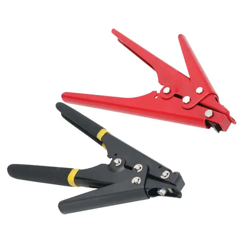 Cable Tie Tool HS-519 2.3-9.5mm Portable Nylon Cable Tie Adjustable Tension Plastic Zip Tie Plier Fastening and Cutting Tool