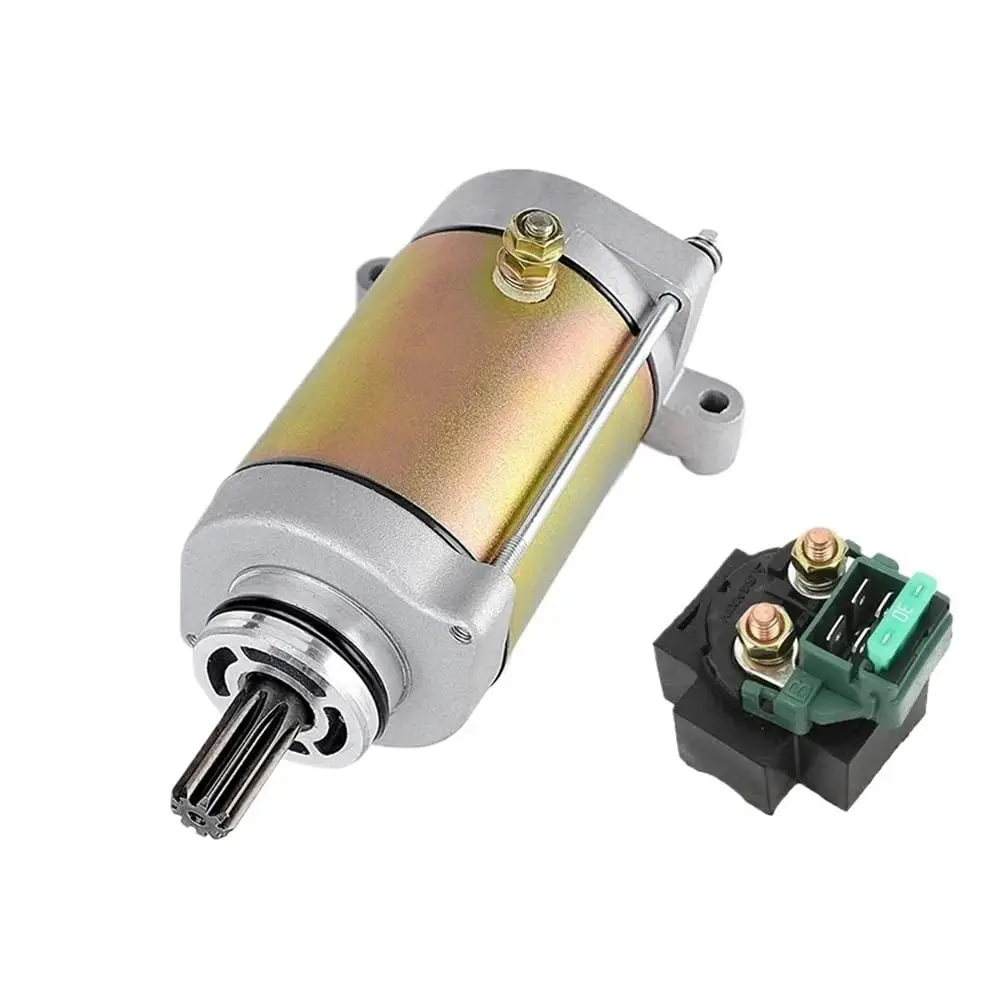 Starter Motor & Solenoid Relay Compatible with CF/moto CF500 CF188 CF/Moto 500cc 500 600 X5 X6 Z6 ZForce U-Force ATV UTV