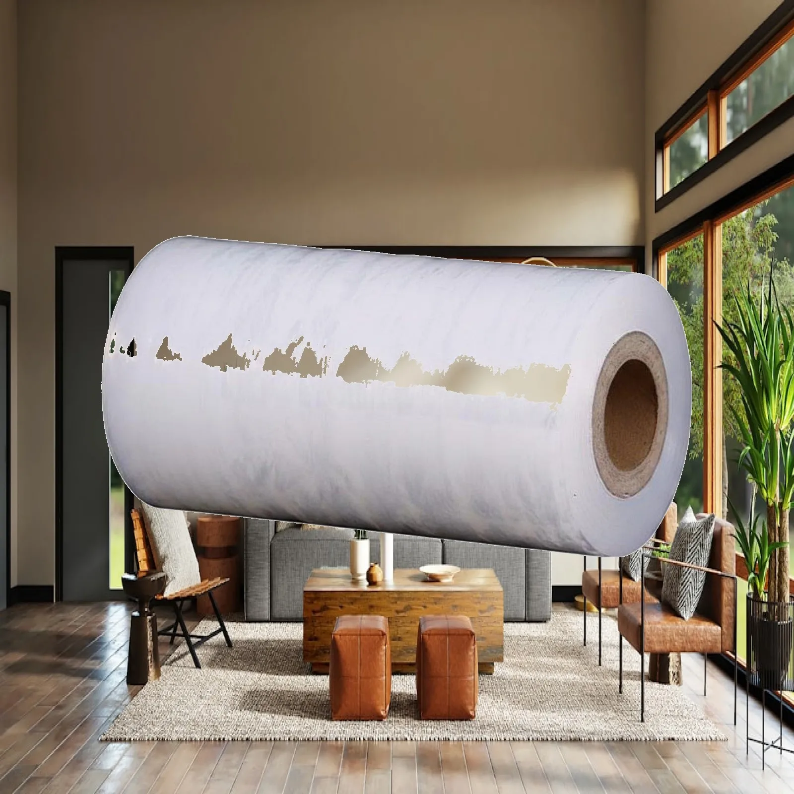 PE Stretch Film Roll Self-Adhering Stretch Wrap Film Heavy Duty Industrial Wrap for Warehouse Workers, Homeowners, Packaging,