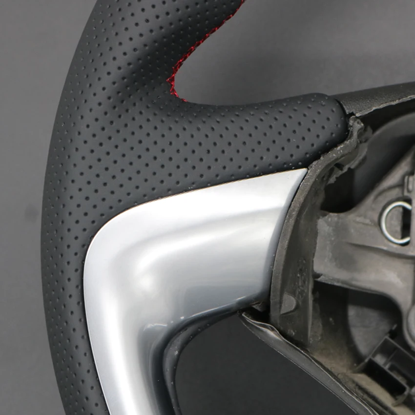 Black Faux Leather Car Steering Wheel Cover for Citroen C3 2010-2015 DS 3 DS3 2010-2022