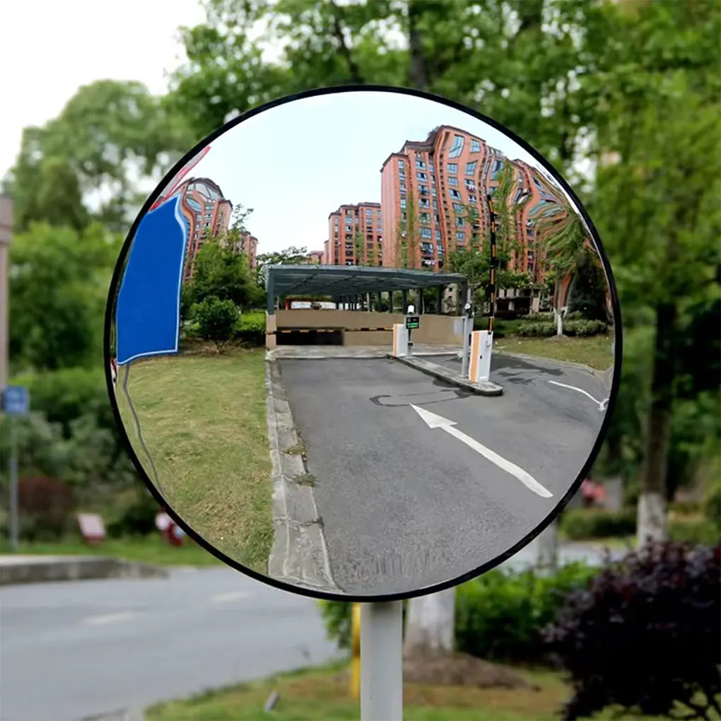 

ABS Garden Mirror Fish Eye Corner Mirror For Outdoor Security Weather Proof Acrylic 30cm Diameter