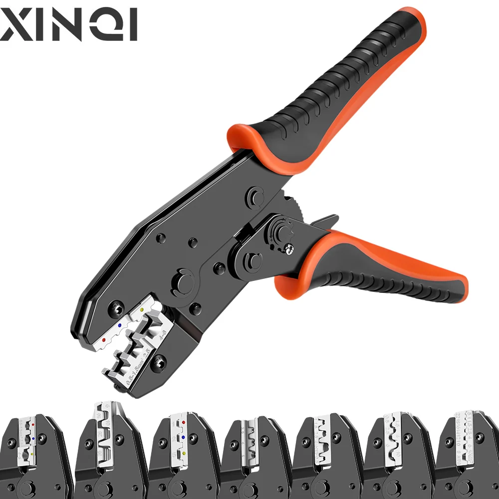 9 inches Ratcheting Wire Crimper Pliers  03B/10N/10WF/35WF/2546B/03J/125 Connectors Multi-functional Hand Crimping Tool