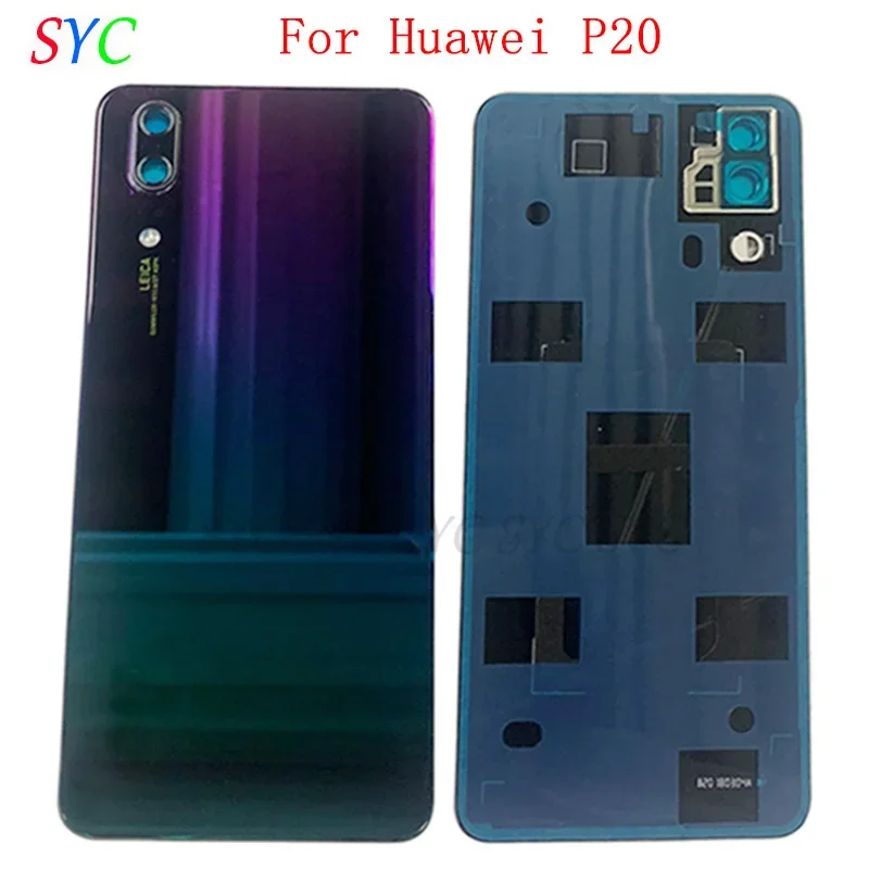 

Back Door Battery Cover Housing Case For Huawei P20 Rear Cover with Camera Frame Lens Logo Repair Parts