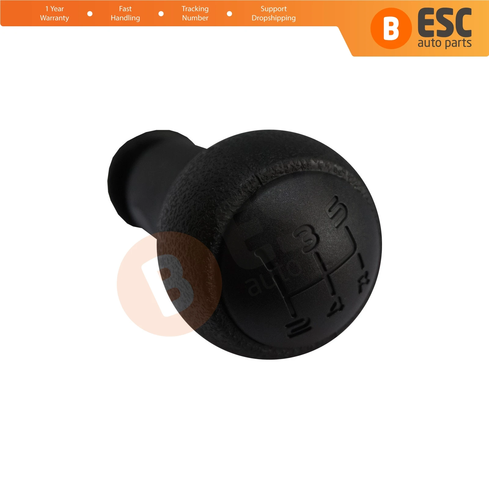 

ESC Auto Parts ESP665 5-Speed Gear Shift Stick Knob 2403.FC Black For Peugeot Partner Tepee Citroen Berlingo MK2 Made in Turkey