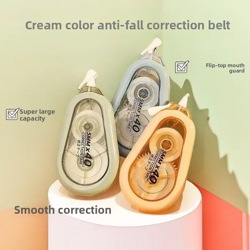 5PCS/Set Silent Correction Tape Large Capacity Roll Correction Tape Student Use Stationery Student Accessories Back-to-School Gi