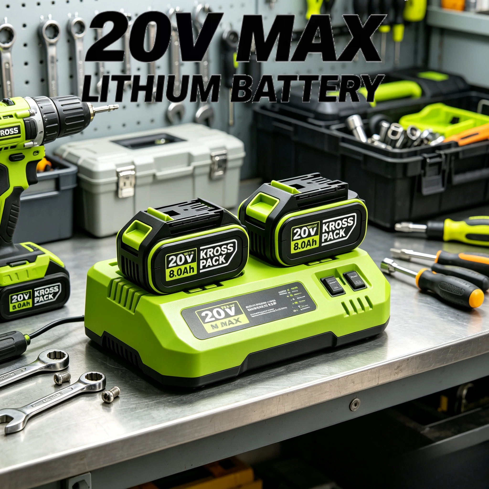 Worx Batteries 20V Lithium Replacement Battery PowerShare WA3551 WA3553 WX390 WX176 WX178 LED Indicator For Power Drill Tools