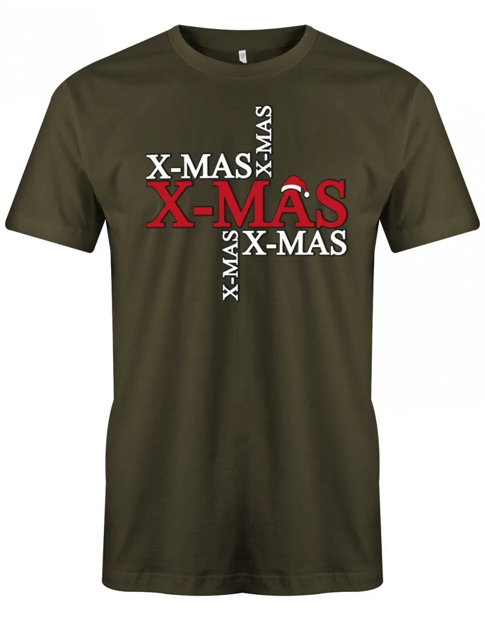 X Mas T Shirt Weihnachten Herren