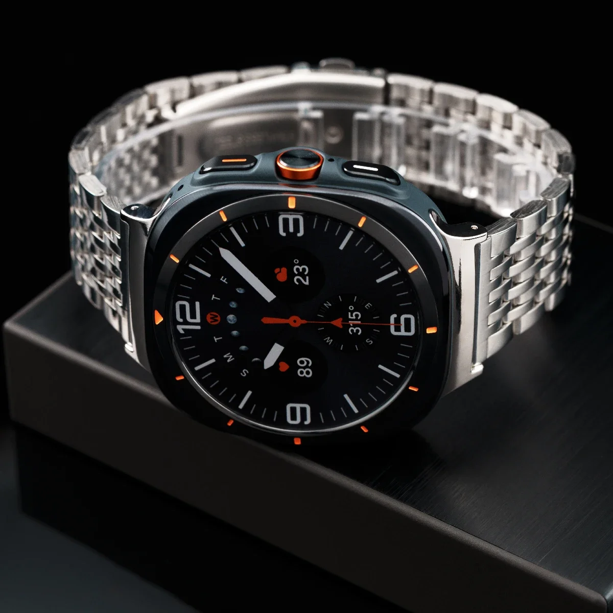 Ремешок из нержавеющей стали для Samsung Galaxy Watch 7 Ultra, металлический браслет для Galaxy Watch 7 Ultra 47 мм