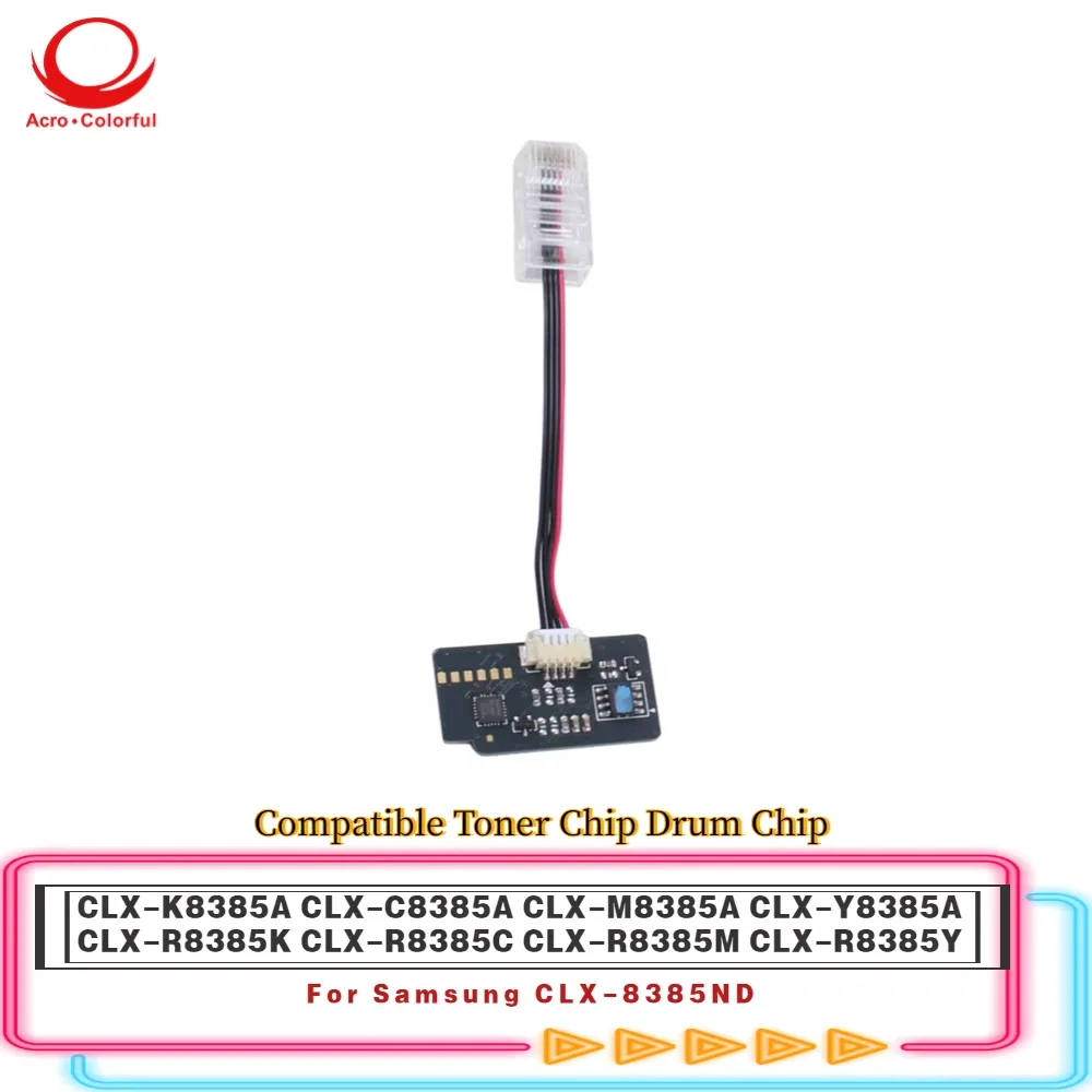 EU Version CLX-K8385A CLX-C8385A CLX-M8385A CLX-Y8385A Toner Chip For Samsung CLX-8385ND Cartridge Laser Printer