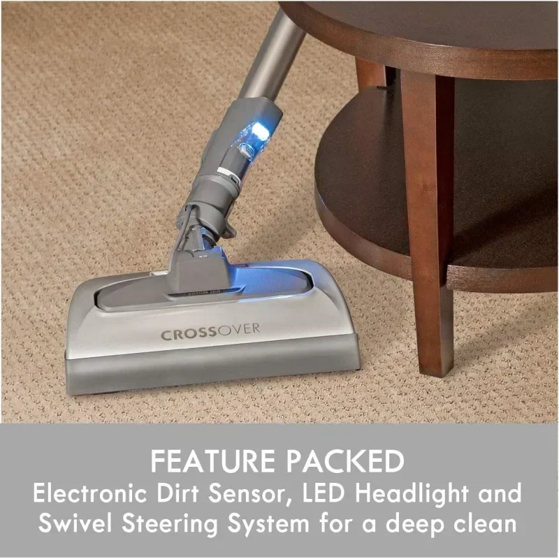 D2BKenmore Elite 21814 Pet Friendly CrossOver Lightweight Bagged HEPA Canister Vacuum with Pet PowerMate,Extended Telescoping Wa