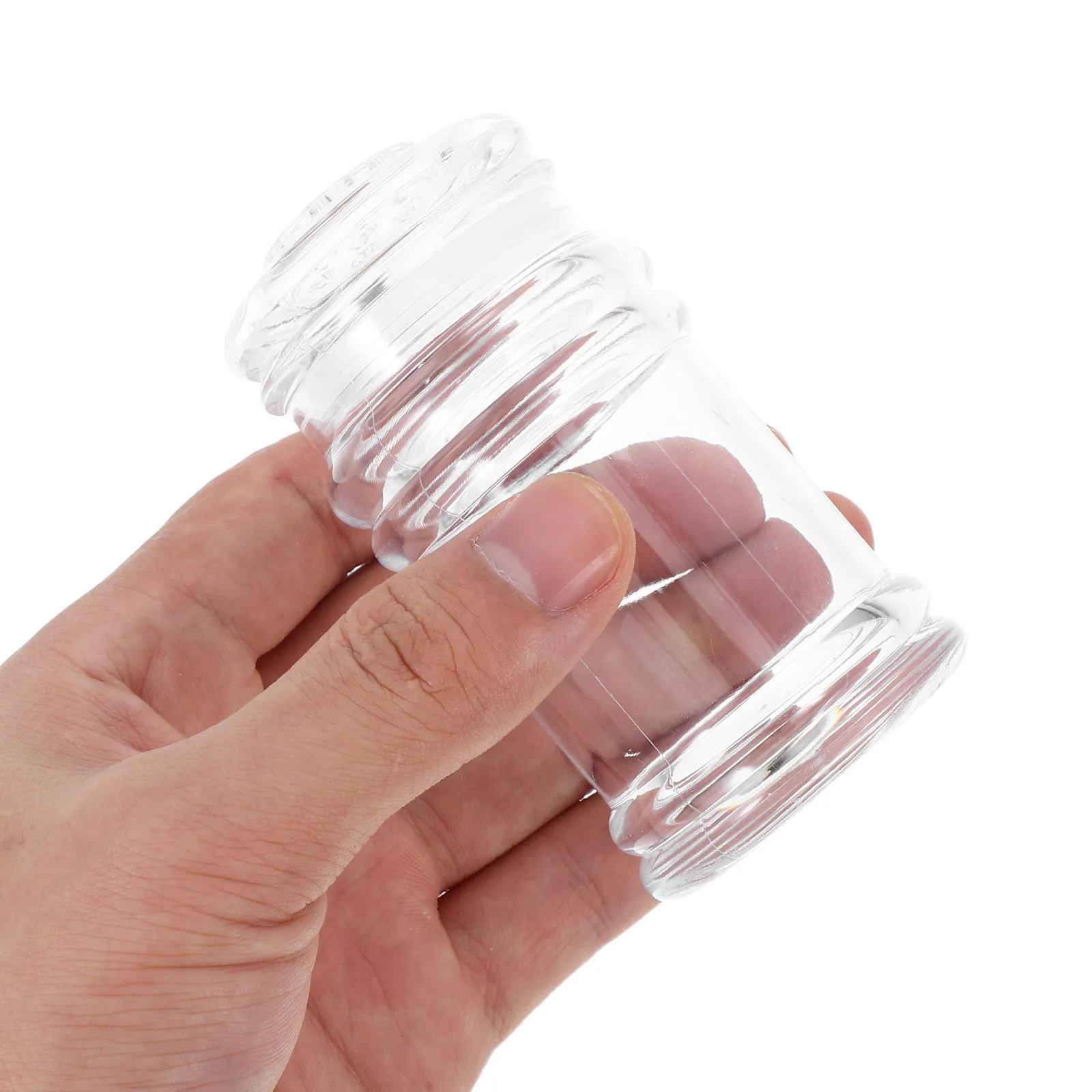 

2Pcs Refillable Crystal Salt and Pepper Shakers Stylish Durable Kitchen Condiment Bottles Portable Outdoor Seasoning