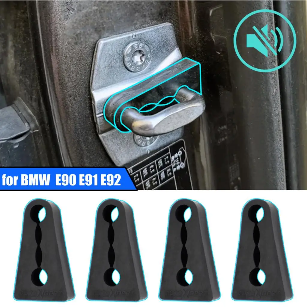 Sound Damper Door Lock Buffer For BMW 3 Series  F30 F31 F34 F35 E90 E91 E92 E93 2005-2018 Soundproof Screaks Deaf Seal Deadener