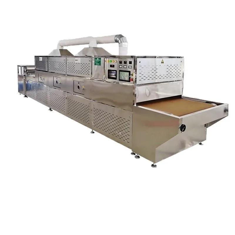 

Melon seed low temperature roasting machine peanut microwave ripening production line