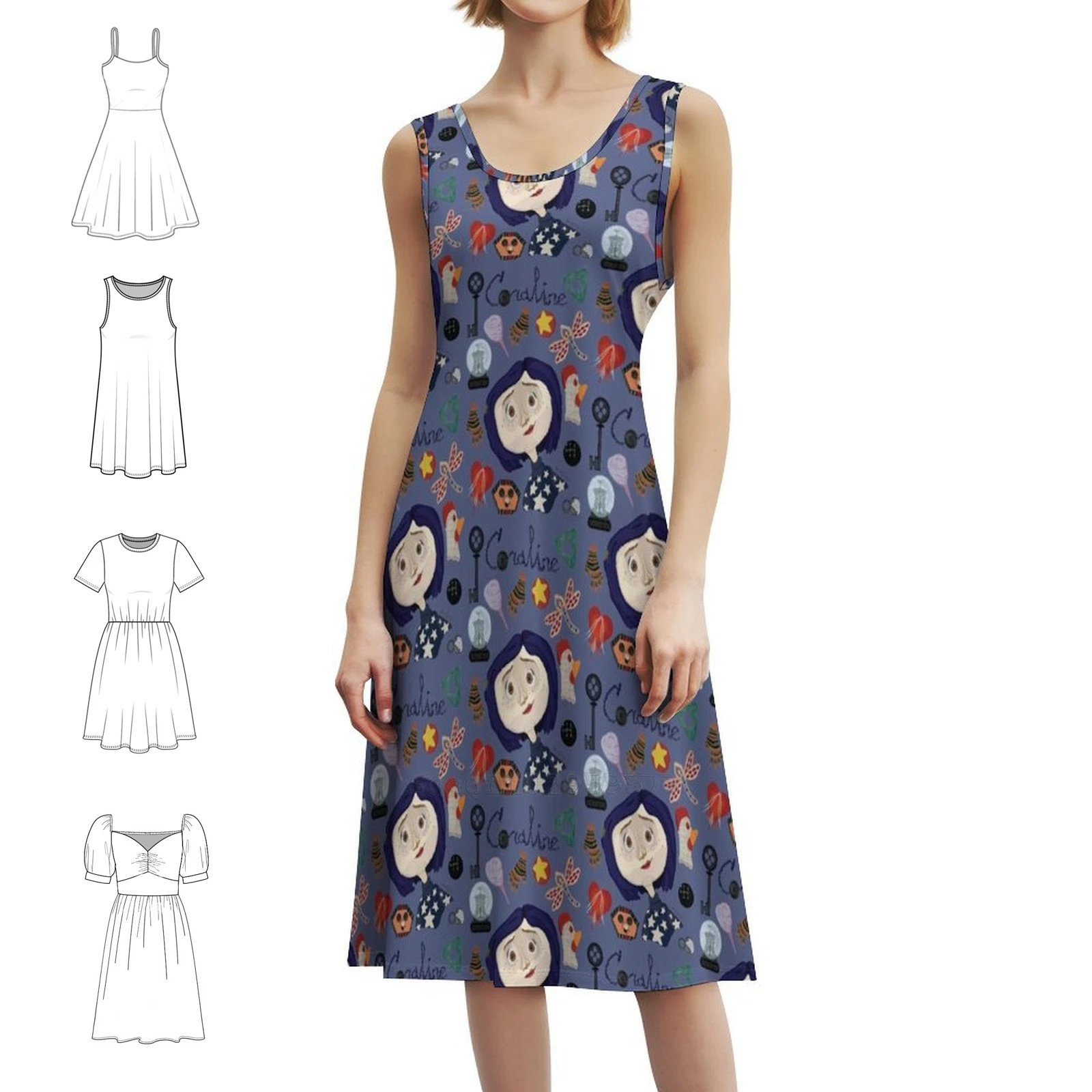 

Feeling Blue At The Pink Apartments Pattern Floral Smock Dress For Women Spring Summer Casual Dress For Party Literature Books