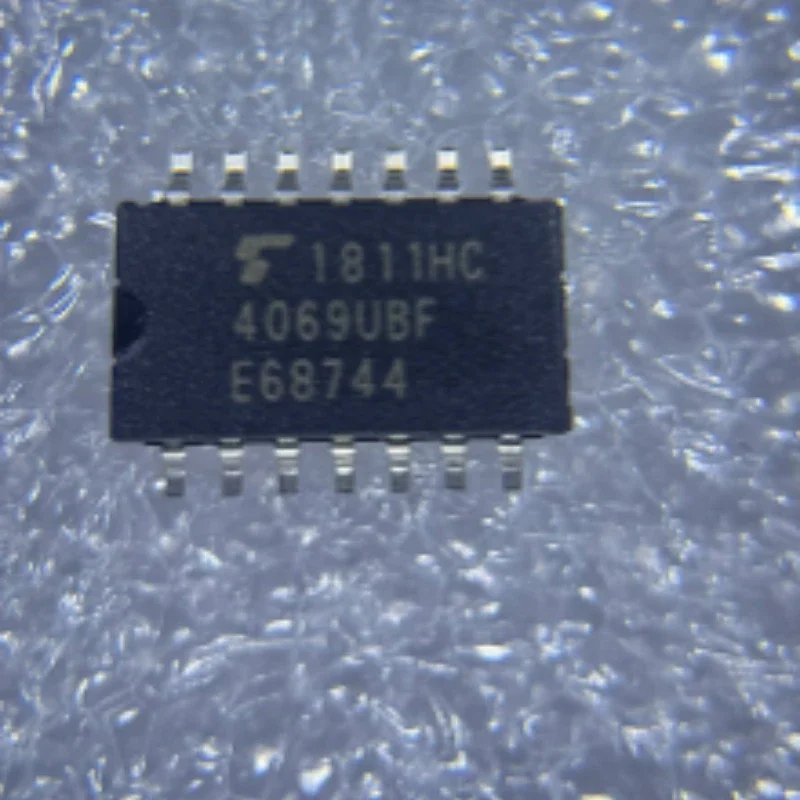 IC TC4069UBF SOP-14 Toshiba 4069 Hex Inverter 3V to 18V 50ns 1uA -40℃~+85℃ CMOS Logic Gate