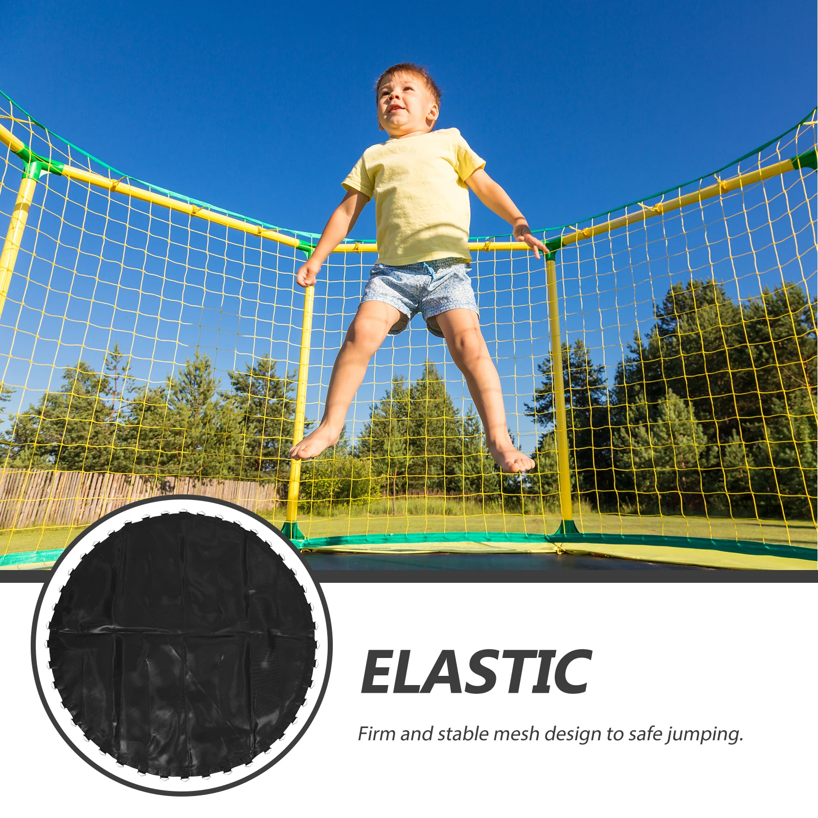 

Mesh Replacement Jumping Cloth Durable Elastic Spring Netting for Floor Replacement Jumping Bed Mat Trampoline Pad Spring
