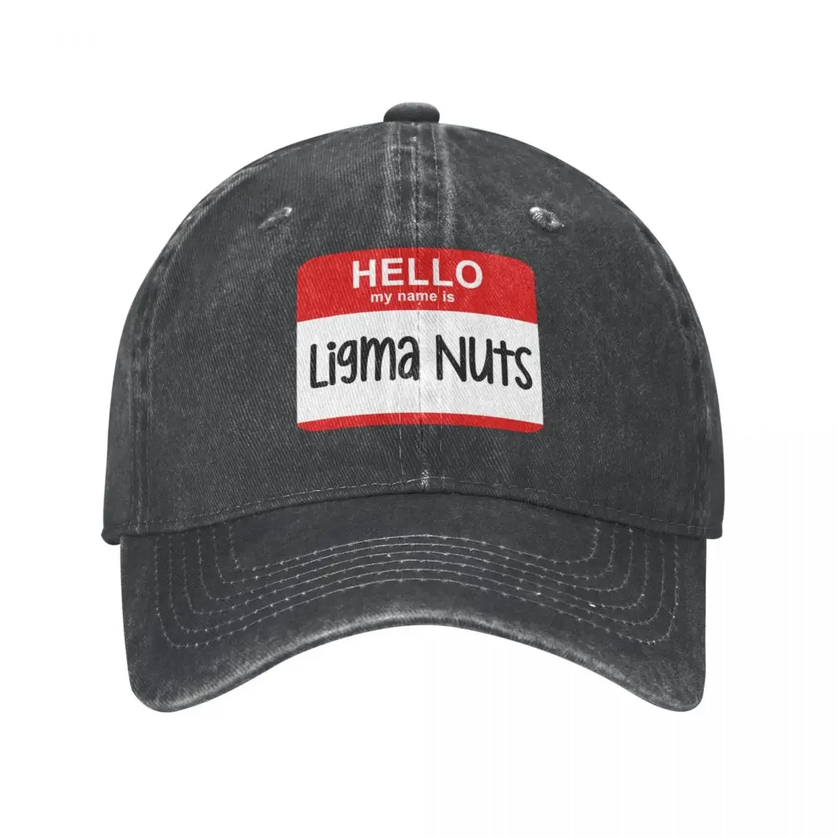 Hello My Name Is Ligma Nuts Funny Name Prank Baseball Cap Big Size Hat Icon Hiking Hat Men'S Baseball Cap Women'S