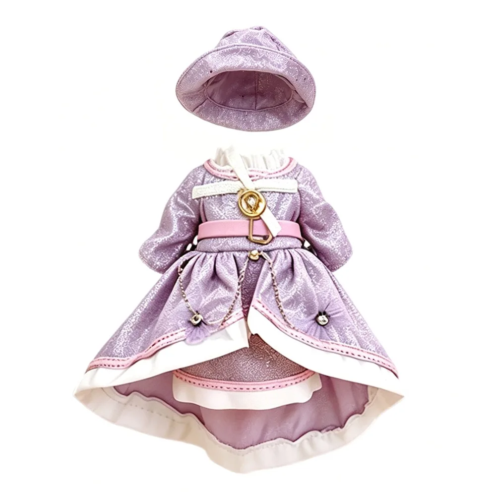 Dress Up Set 8 Points BJD Doll Clothes 11-17cm 12 Points OB11 Doll Clothes Material Doll Clothes Set Doll Dress Up