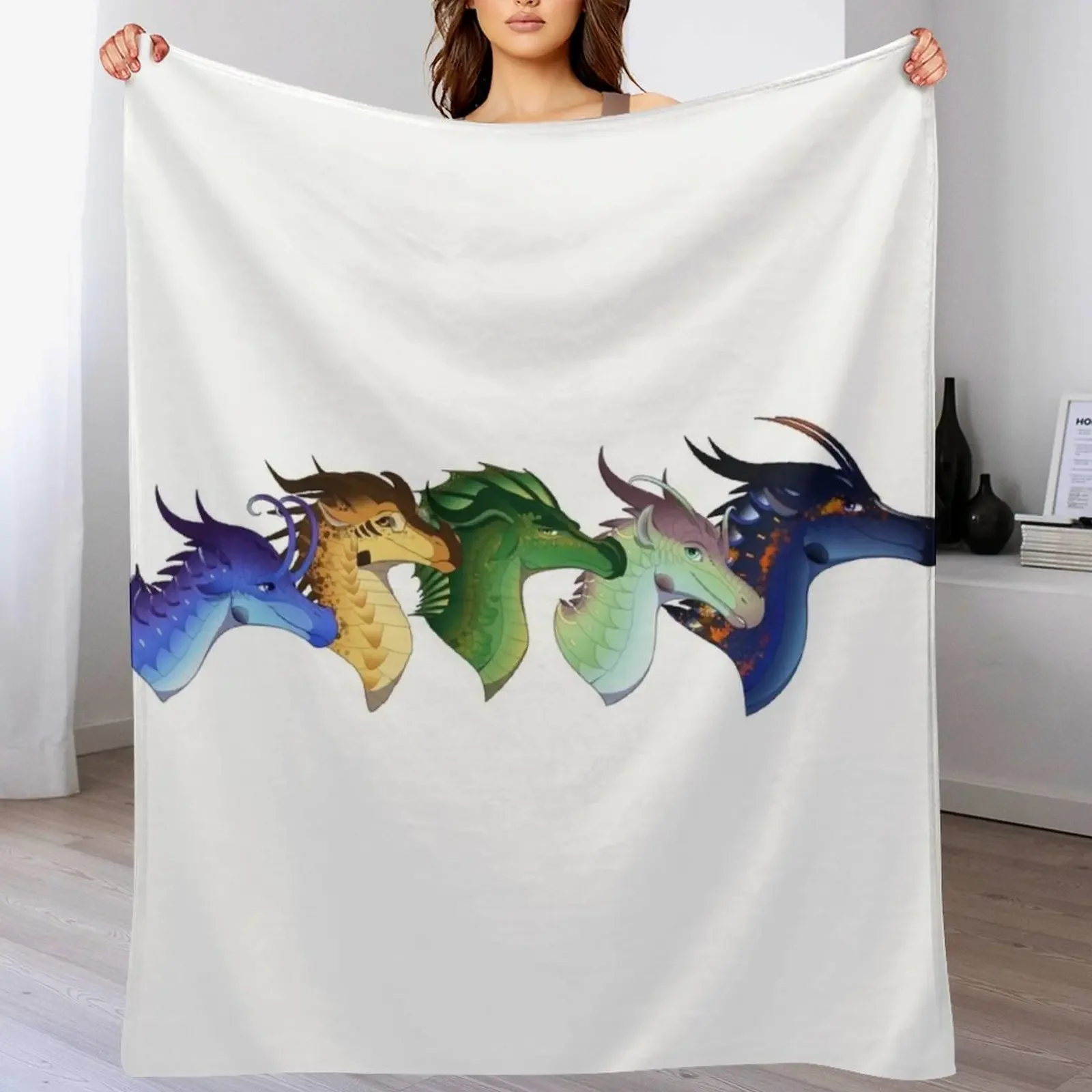 Wings of Fire - Lost Continent Throw Blanket Multi Purpose Soft Warm Blanket for Home Travel