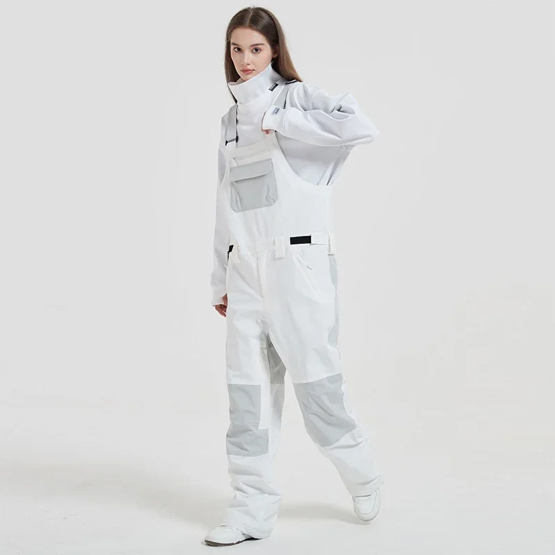 

Snow Pants Men Overalls Women Winter Outdoor Sports Windproof Waterproof Breathable Ski Pants Jumpsuit Skiing Snowboard Clothing