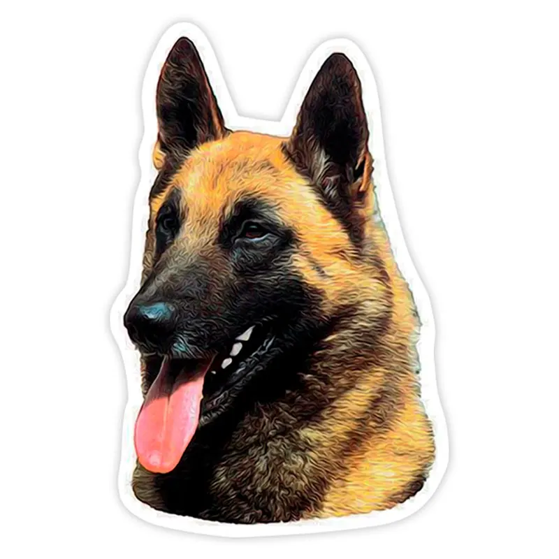 

Car Sticker Creativity Malinois Sheepdog Personality Stickers PVC Fashion Auto Window Bumper Waterproof Cover Scratches Decals